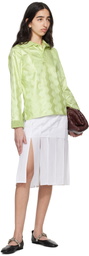 SUPER YAYA Green Bazan Long Sleeve Polo