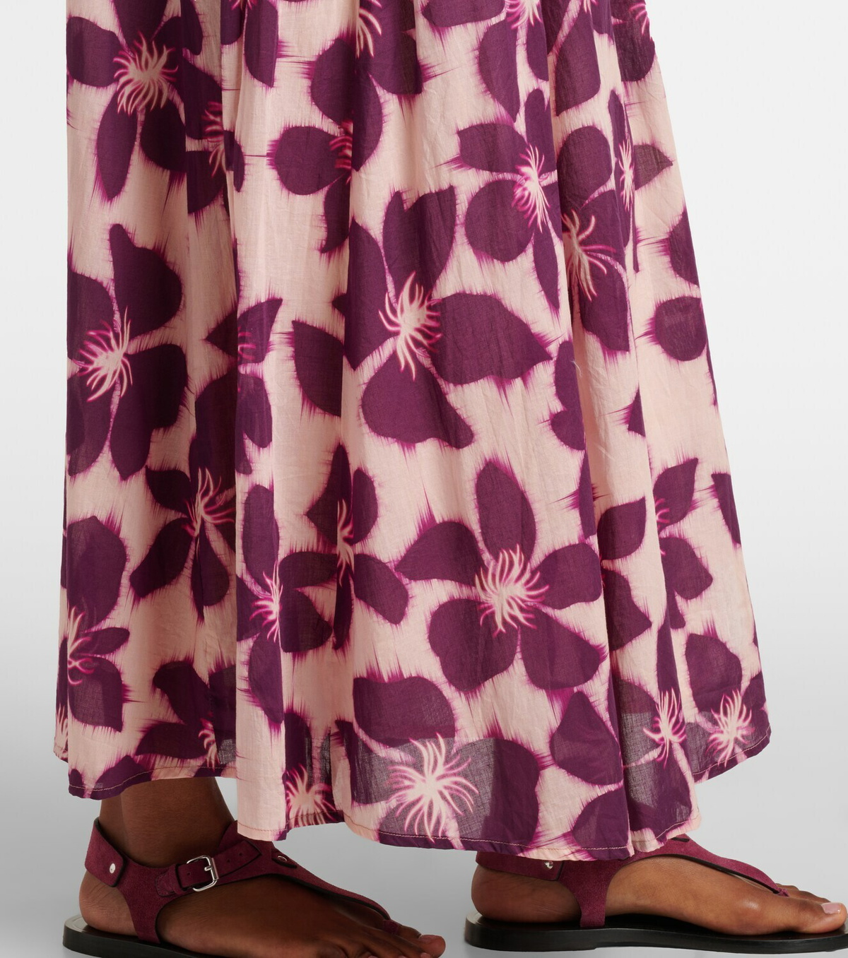Velvet Jess floral cotton voile maxi skirt