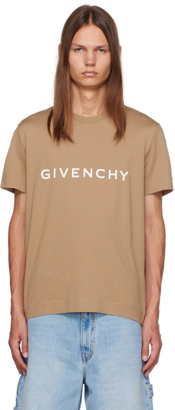 Photo: Givenchy Taupe Archetype T-Shirt