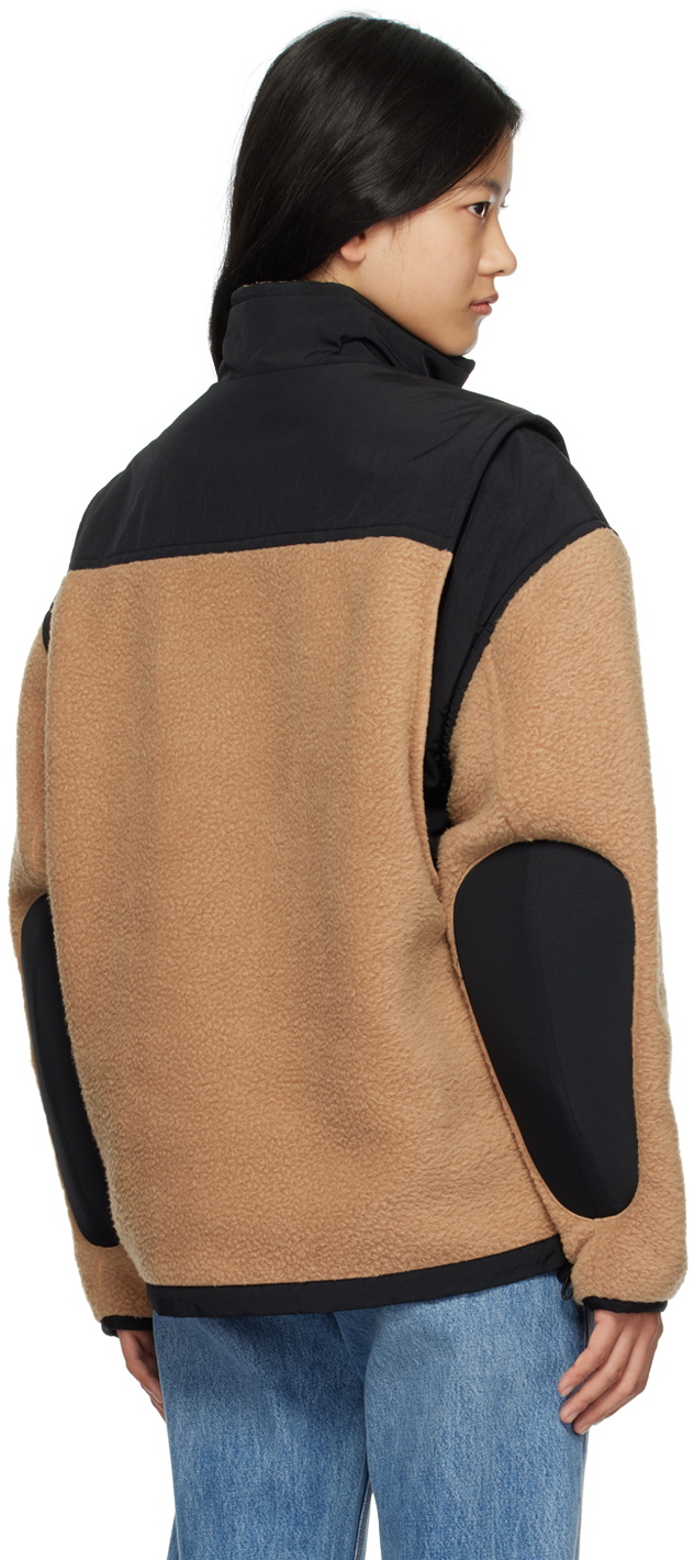 Alexander Wang Black & Beige Paneled Jacket