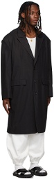 LU'U DAN SSENSE Exclusive Black 90's Tailored Coat
