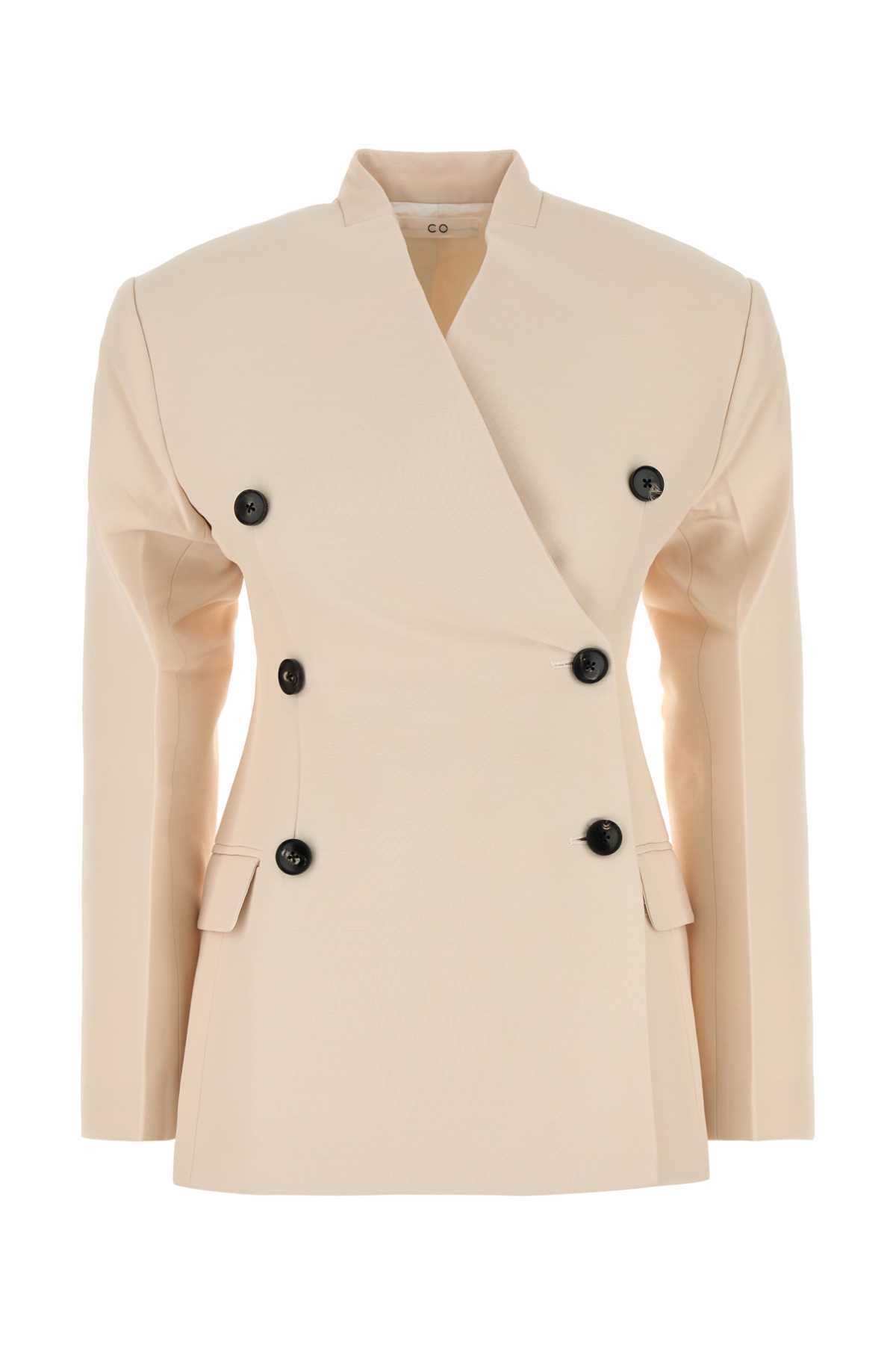 Light Pink Viscose Blend Blazer