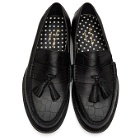 Paul Smith Black Croc-Embossed Lewin Loafers