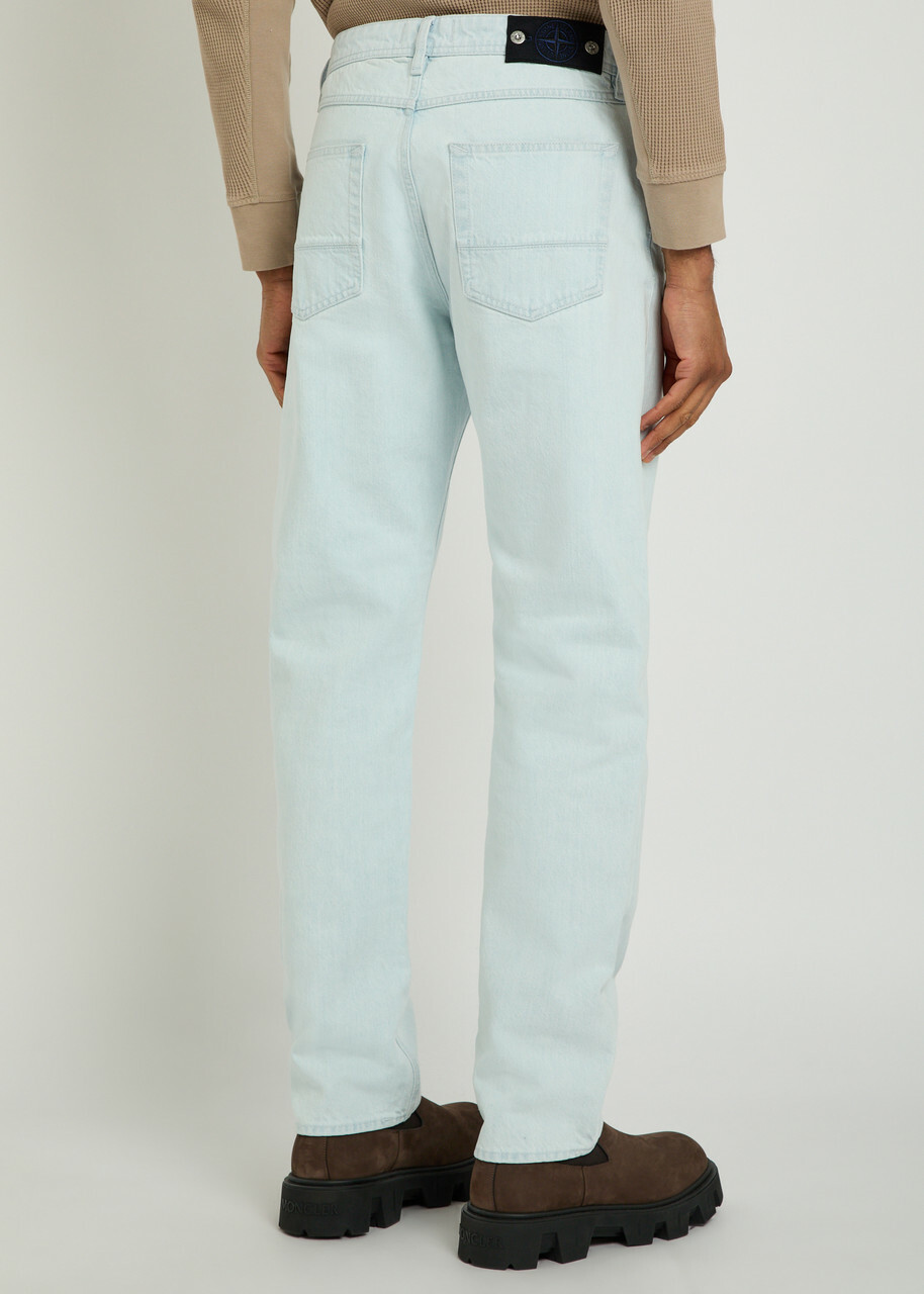 Stone Island Tapered-leg Jeans Blue