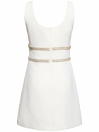 SELF-PORTRAIT Embellished Bow Trim Mini Dress