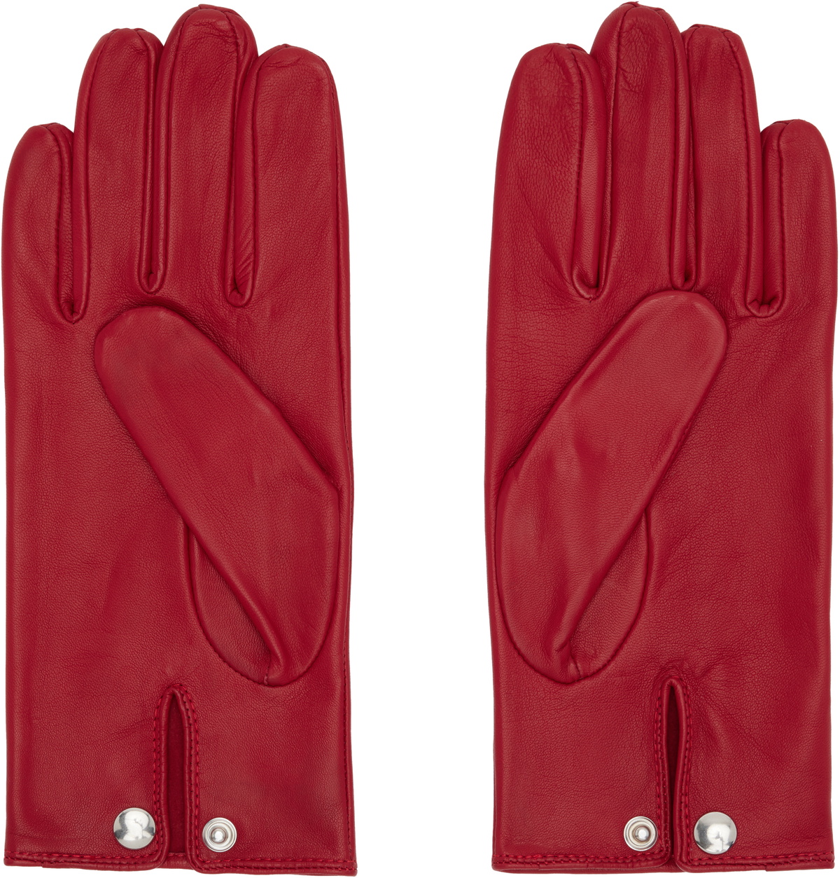 Ernest W. Baker Red Leather Gloves