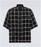 Undercover Printed technical bowling shirt