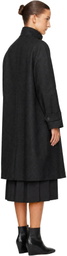 Dunst Gray H-Line Wool Mac Coat