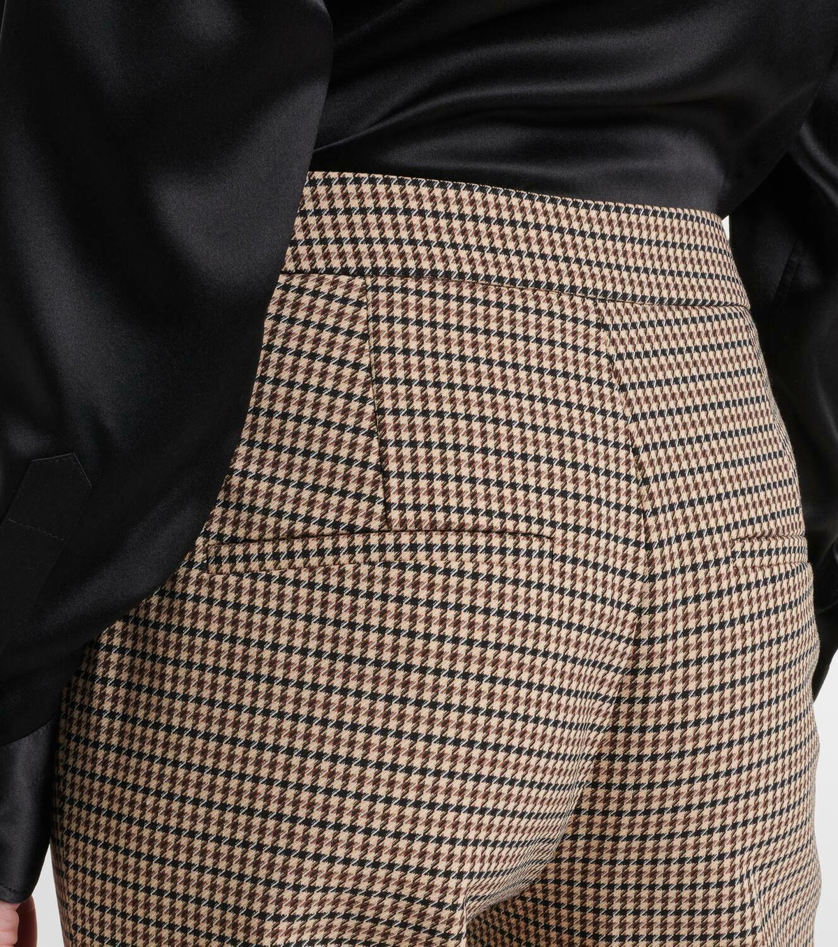 Veronica Beard Arte Houndstooth high-rise cropped pants Veronica Beard display picture 1