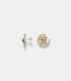 Ananya Chakra 18kt gold earrings with gemstones