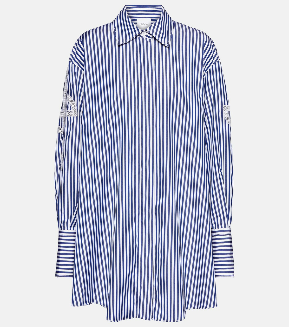 Patou Striped cotton poplin shirt
