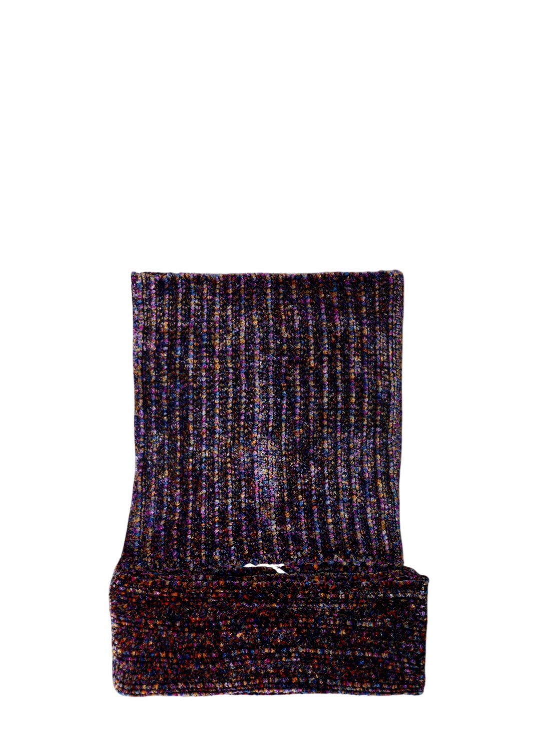 Dries Van Noten Blue Shaggy Scarf Dries Van Noten