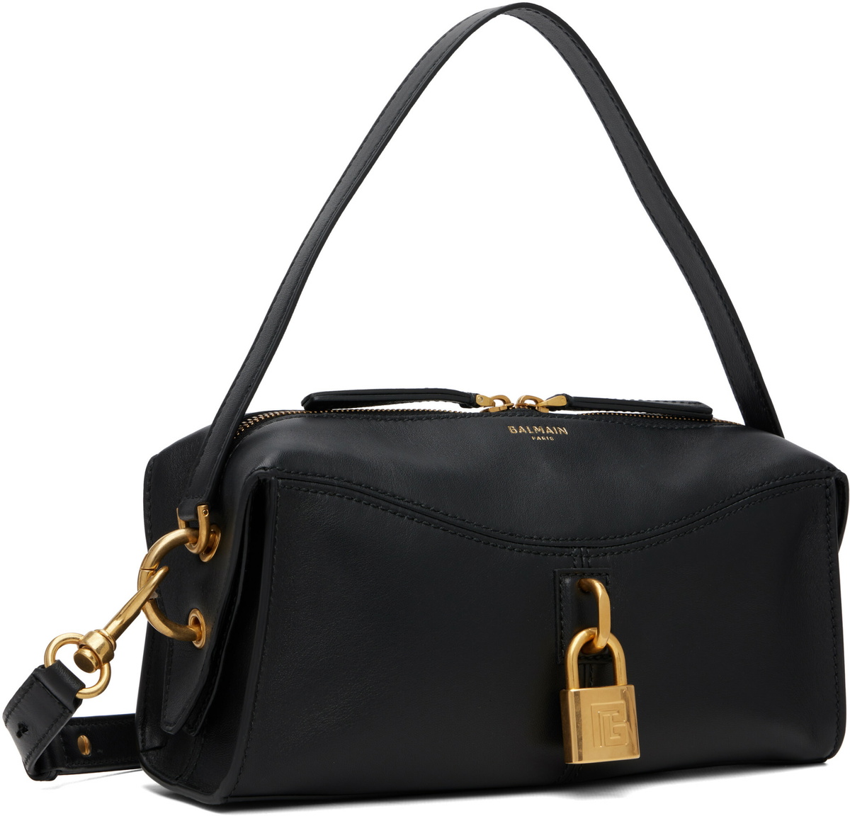 BALMAIN Black Small Pulse Bag