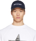 Palm Angels Navy Logo Cap