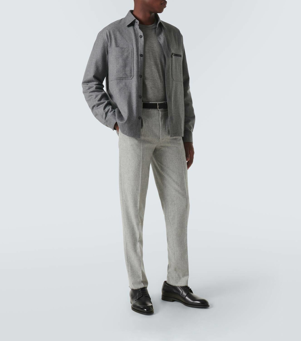 Zegna New Classic Flex leather Derby shoes