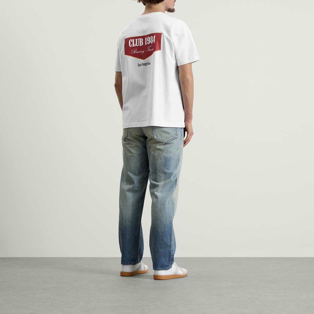 Club 1984 Men's Racing T-Shirt in White
