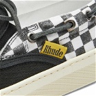 Rhude Men's Checker Slip On Sneakers in Black
