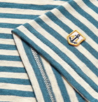 Armor Lux - Striped Cotton and Linen-Blend Jersey T-Shirt - Blue