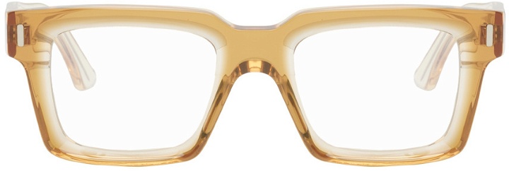 Photo: Cutler and Gross Yellow 1386 Square Glasses