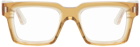 Cutler and Gross Yellow 1386 Square Glasses