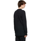 11 by Boris Bidjan Saberi Black Drawstring Long Sleeve T-Shirt