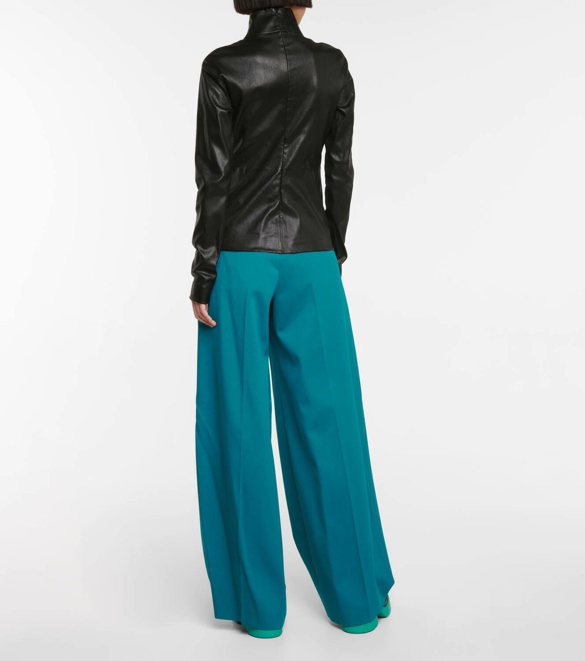 Bottega Veneta Turtleneck leather top