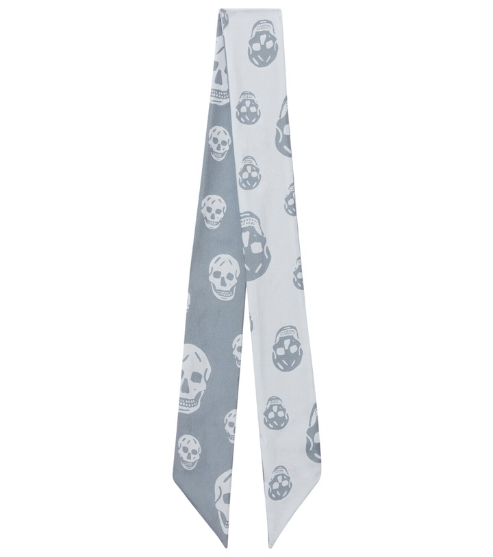 Photo: McQueen Skull silk twill scarf