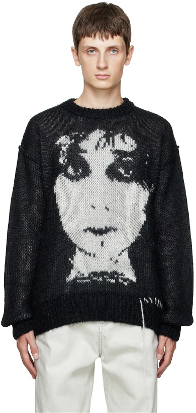 Photo: Isabel Benenato SSENSE Exclusive Black 'The Dreamer' Sweater