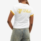 Off- Women's Off College Fitted T-Shirt in White