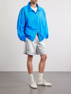 Acne Studios - Ronso Sport Straight-Leg Logo-Print Jersey Shorts - Gray