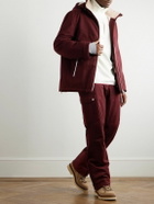 Brunello Cucinelli - Straight-Leg Shell-Trimmed Wool Ski Pants - Burgundy