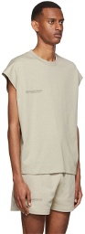 PANGAIA Taupe Organic Cotton T-Shirt