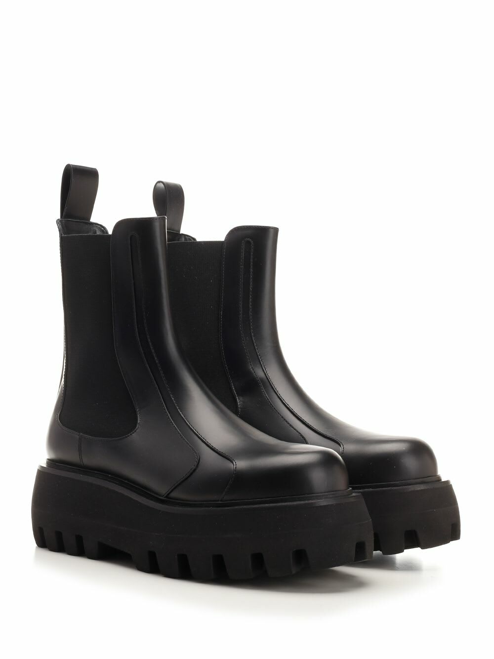 ■alexander mcqueen■ Wander Chelsea Boots Black 757487WIDU1 Alexander McQueen Wander leather Chelsea boots Alexander McQueen