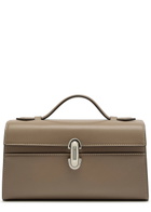 Savette Symmetry Leather Pochette - Taupe - One Size
