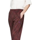 Needles Burgundy Jacquard Track Pants