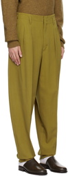 LEMAIRE Green Tapered Trousers