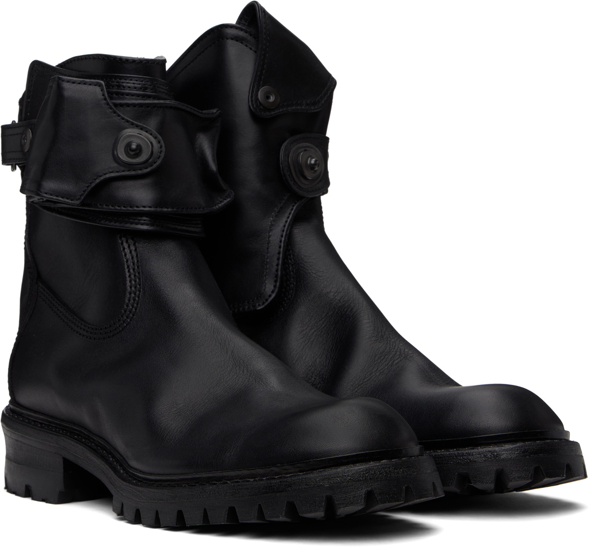 JULIUS 19AW SIDE ZIP ENGINEER BOOTS Julius SS10 Back-Zip Boots