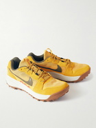 Nike - ACG Lowcate Leather-Trimmed Mesh and Suede Sneakers - Yellow