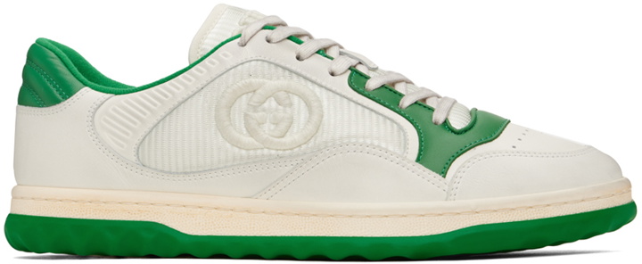 Photo: Gucci Off-White & Green MAC80 Sneakers