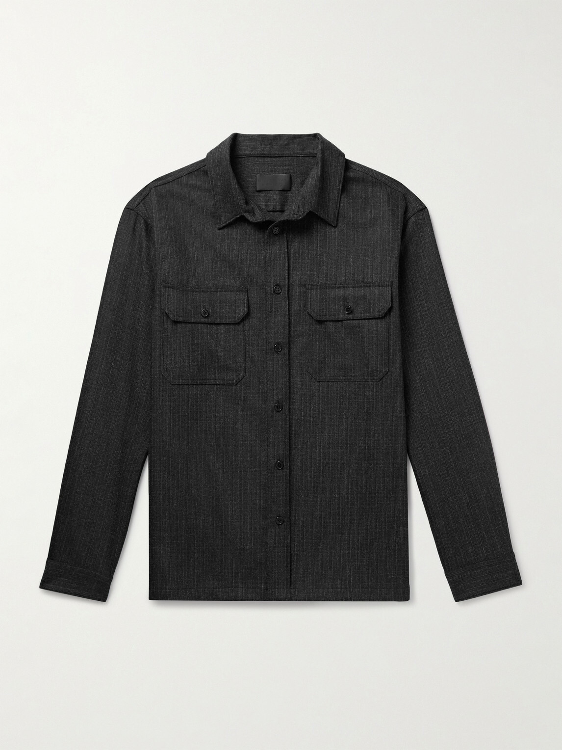 Nili Lotan - Evander Cotton and Linen-Blend Overshirt - Gray
