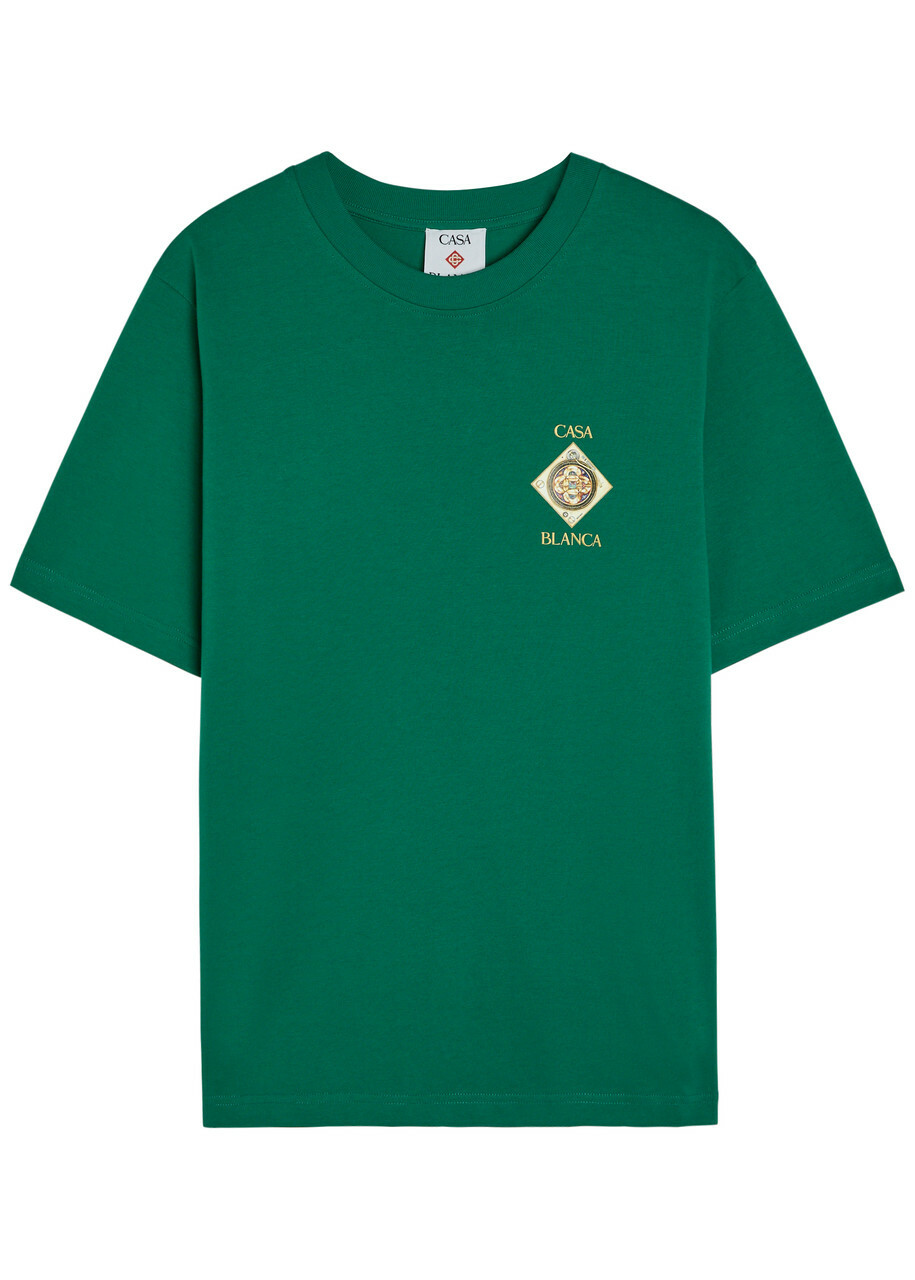 Casablanca Plafond Orne De Musique Cotton T-shirt Green