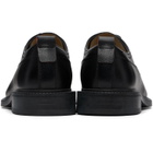 Hugo Black Grained Leather Derbys