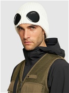 C.P. COMPANY Knit Wool Beanie with goggles