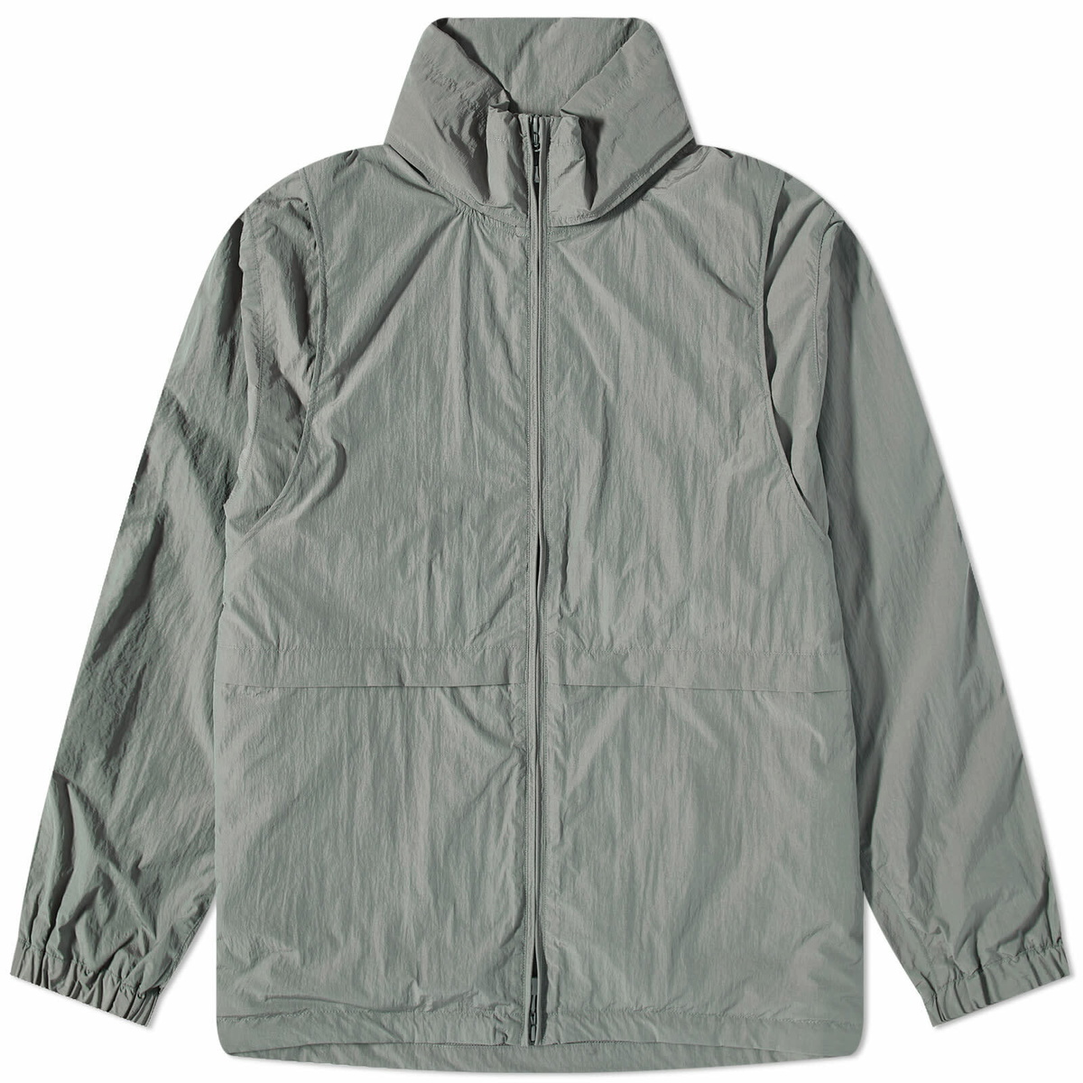 DAIWA Men's Tech 2 Way Windbreaker Jacket in Grey