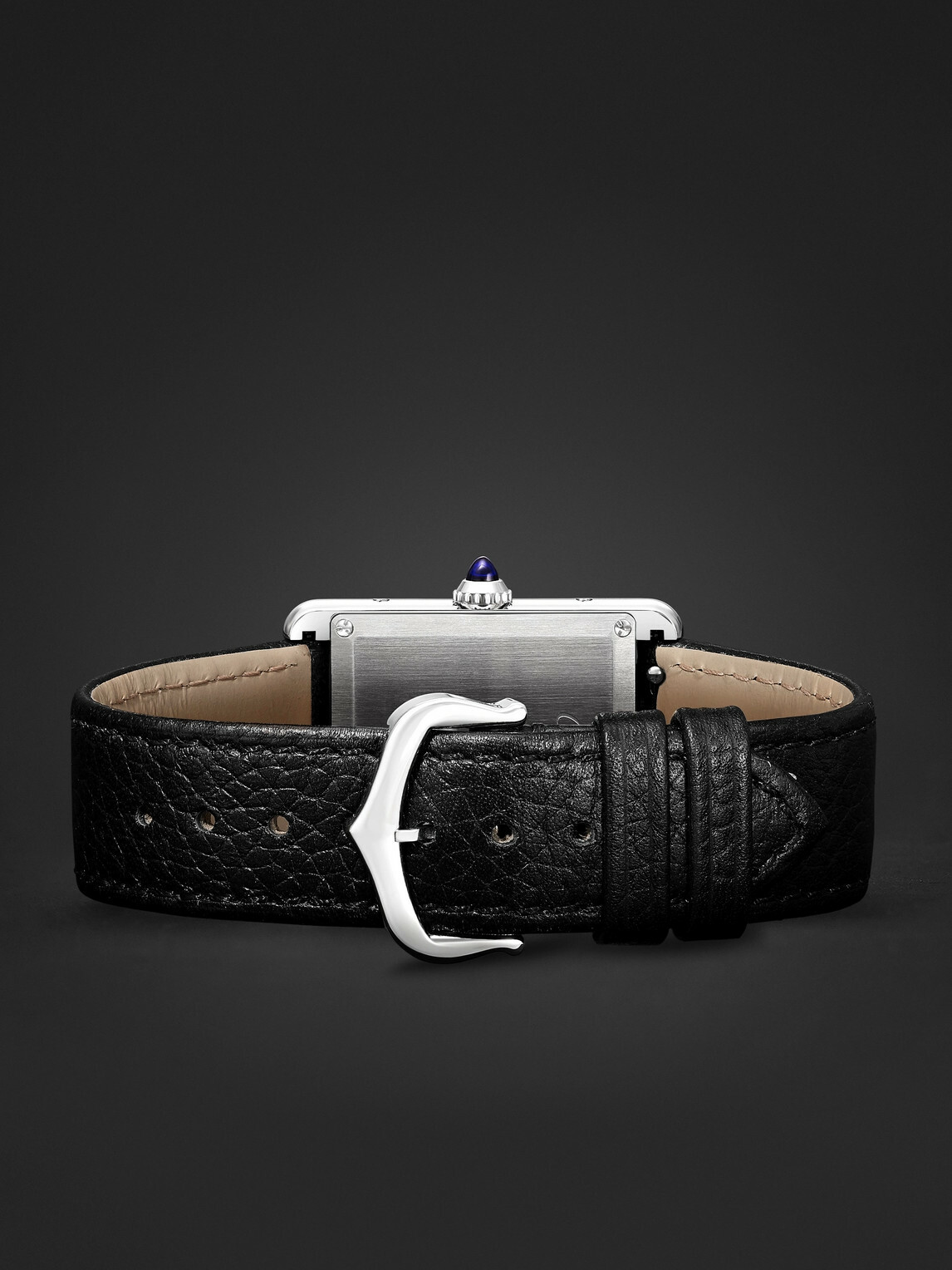 Cartier - Tank Must de Cartier SolarBeat™ 33.7mm stainless steel and leather watch