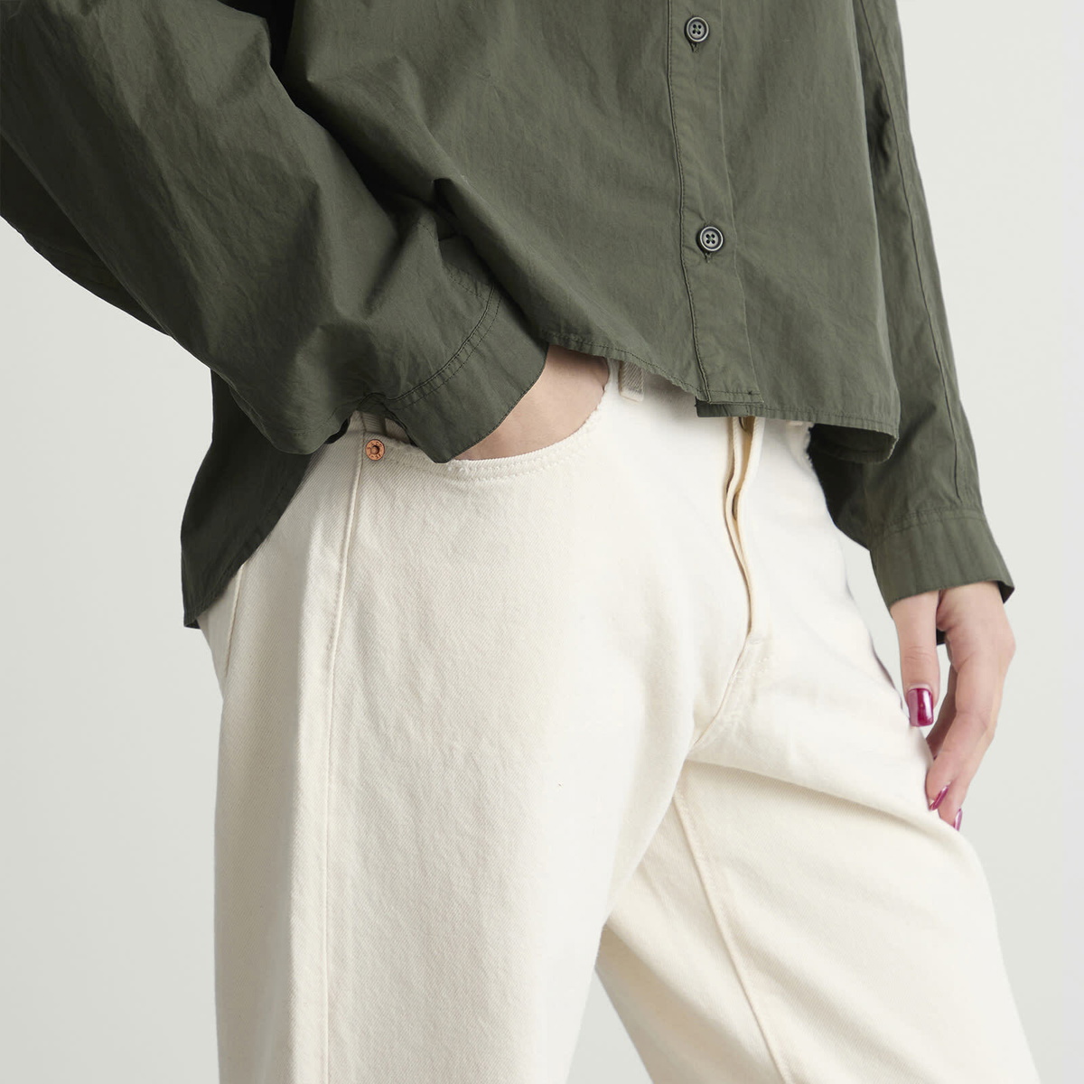 Levi's Women's 501® '90S Jeans in Ecru Booper No Damage