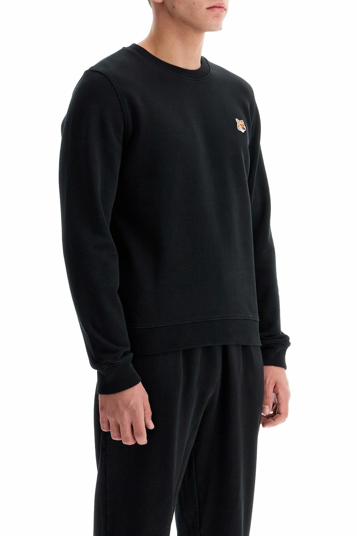 MAISON KITSUNE fox head regular fit sweatshirt Black