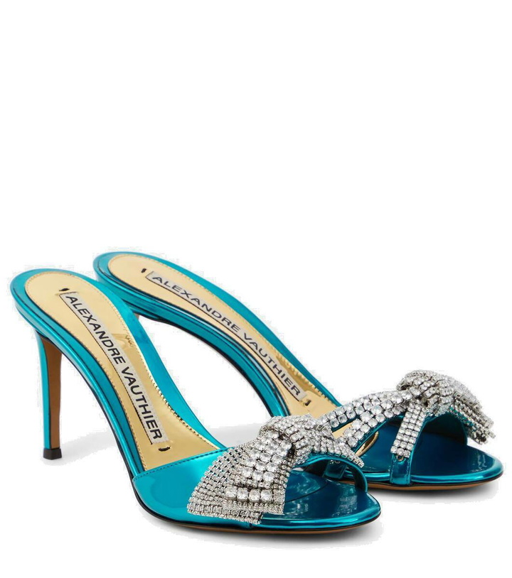Photo: Alexandre Vauthier Shooting embellished mules