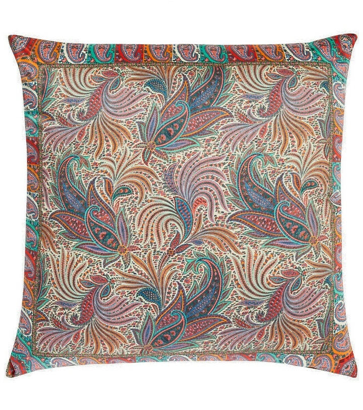 Photo: Etro Embroidered cotton cushion