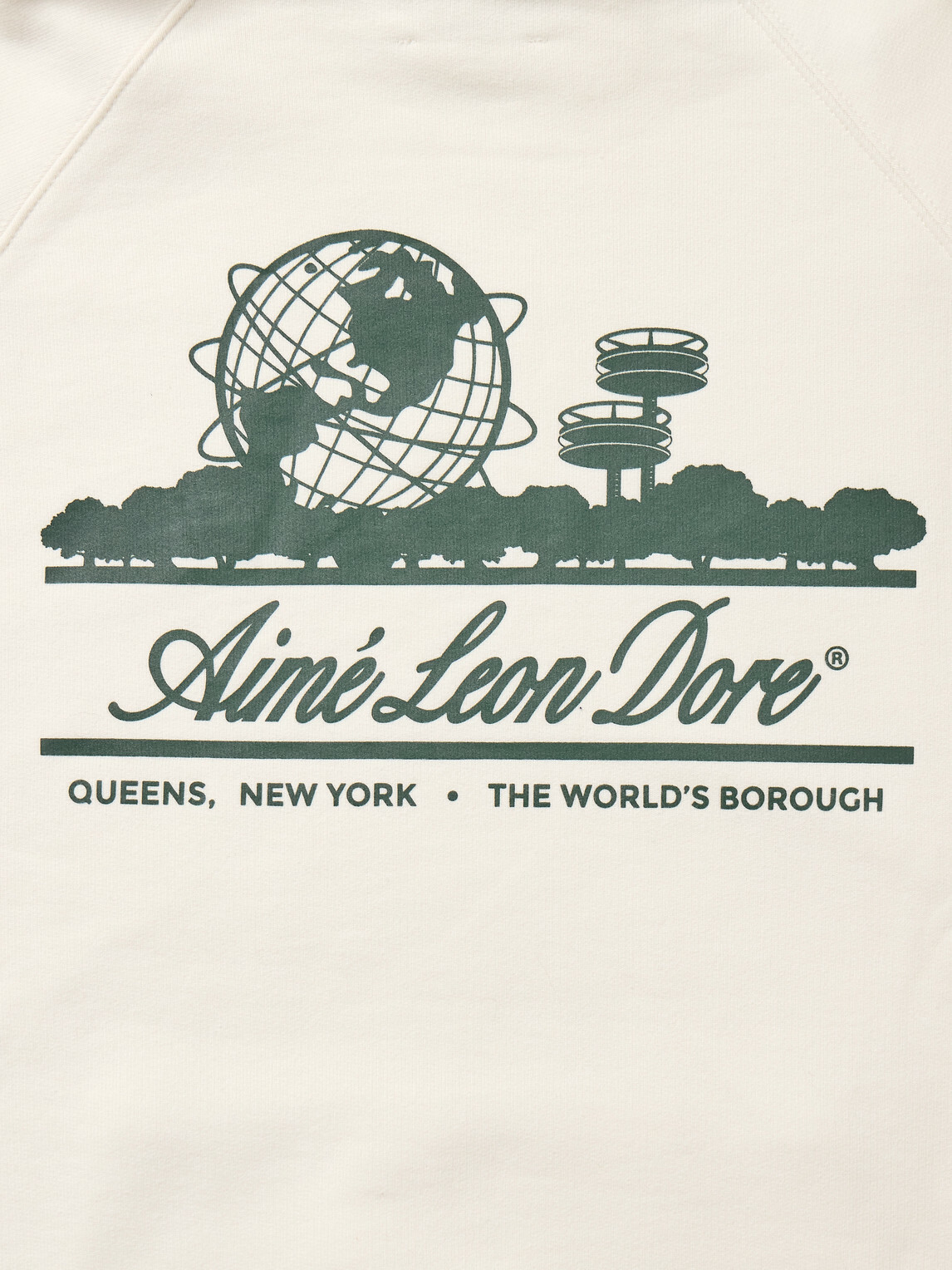 Aimé Leon Dore - Unisphere Logo-Print Cotton-Jersey Hoodie - Neutrals